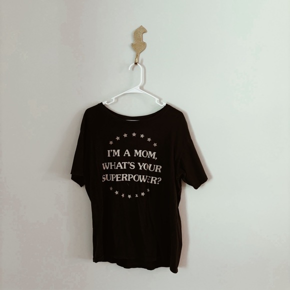 Junk Food Clothing Tops - junk food i’m a mom what’s your superpower? tee